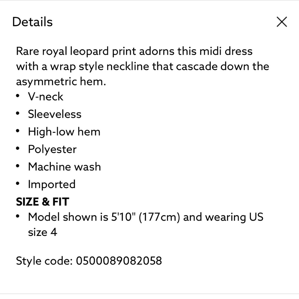 WALTER BAKER Vera Dress in Royal Leopard - Picture 3 of 4